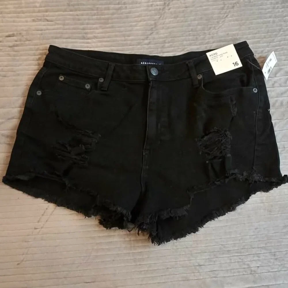 NWT Aeropostale Vintage High-Rise Shorty Shorts - Picture 1 of 6